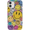 thumbnail image 1 of All Smiles | Smiley Face Sticker Case,iPhone 16, 1 of 9