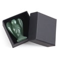 thumbnail image 5 of Spencer Crystal Angel Figurine Carved Angel Statue Gemstone Decor Polished Natural Healing Stone Spiritual Gift Meditation "Green", 5 of 7