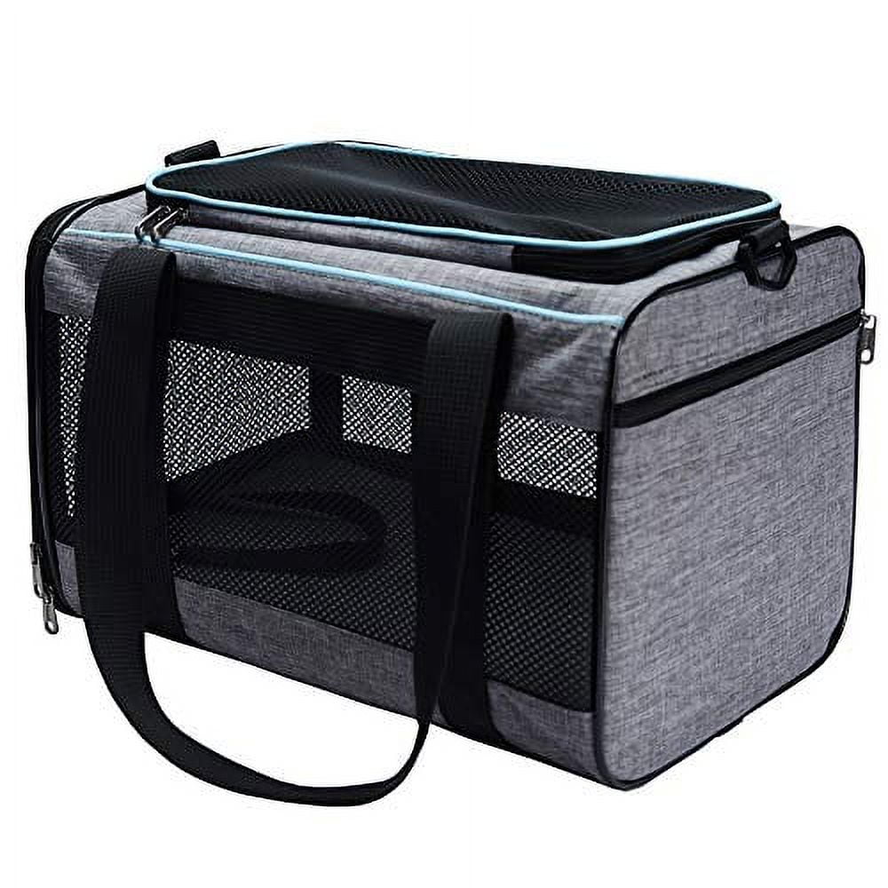 VEAGIA Cat Carrier,Pet Carrier,Cat Carriers for Medium Cats Under 25,Soft  Puppy Travel Bag Carriers for Small Dogs Airline Approved (17.5 x 12 x 12