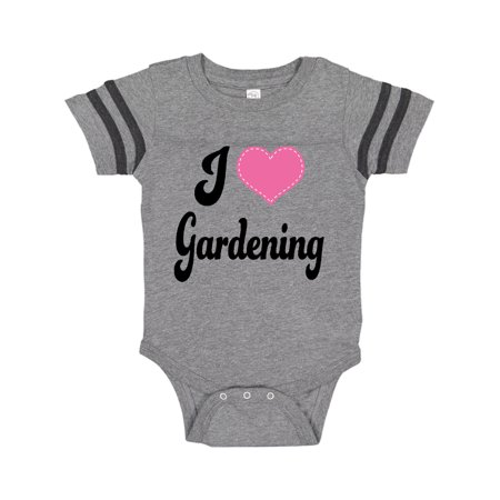 

Inktastic Gardener Gift I Love Gardening Gift Baby Girl Bodysuit
