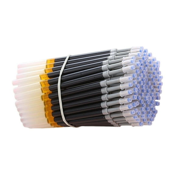 Jesscasday 50 Pcs Gel Pen Refills 0.5mm Replaceable Pen Refills Gel Ink Pen Refills