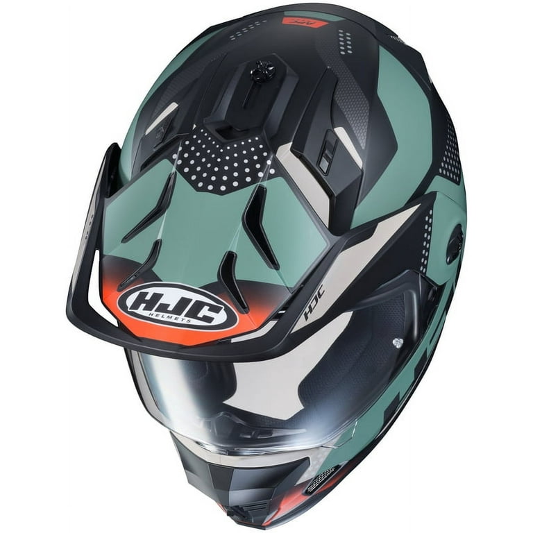 HJC DS-X1 Tactic Dual Sport Helmet Black/Green/Gray SM