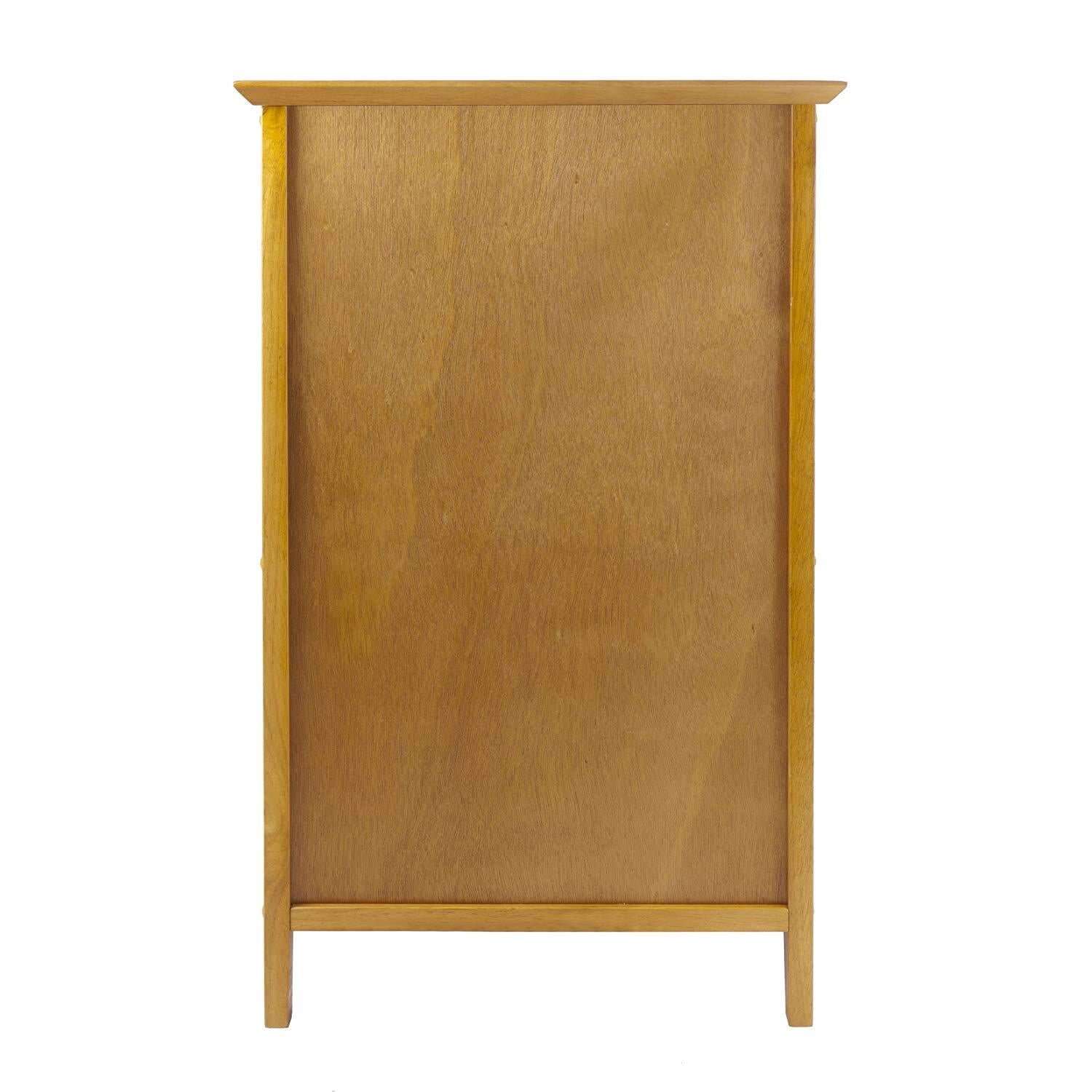 Filing Cabinet Storage - 4 Drawer Home Office Cabinet - Honey Pine Finish - 29"H x 18.75"W x 20"D