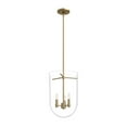 thumbnail image 2 of Hunter - Sacha 3-light Alturas Gold, Medium Size Pendant Light, Dimmable, Modern Style, Urn Shaped, for Bedrooms, Dining, Living Rooms - 19385, 2 of 9