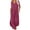 Violet, variante sur fartey Robe Maxi pour Femmes à Boutons, Couleur Unie, Coupe Décontractée et Fluide, avec Poches, Été 2025, Manches Courtes, Col en V, Robes d'Été