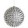 thumbnail image 2 of Allstate Floral 4" Beaded Spiky Christmas Ball Ornament - Silver, 2 of 2