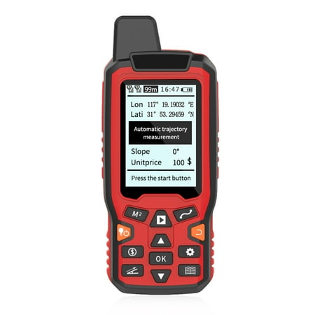 

Docooler Land Area Measure Handheld USB Navigation Track Area Calculation Meter Backlit LCD Automatically Trajectory Meter with Slope Vehicle and Manual Fix Mode Measure Distance Area