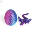 thumbnail image 2 of Dragón volador de cristal impreso en 3D con alas, simulación de animal, dragón articulado móvil, adornos degradados, juguete de Pascua, 2 of 2