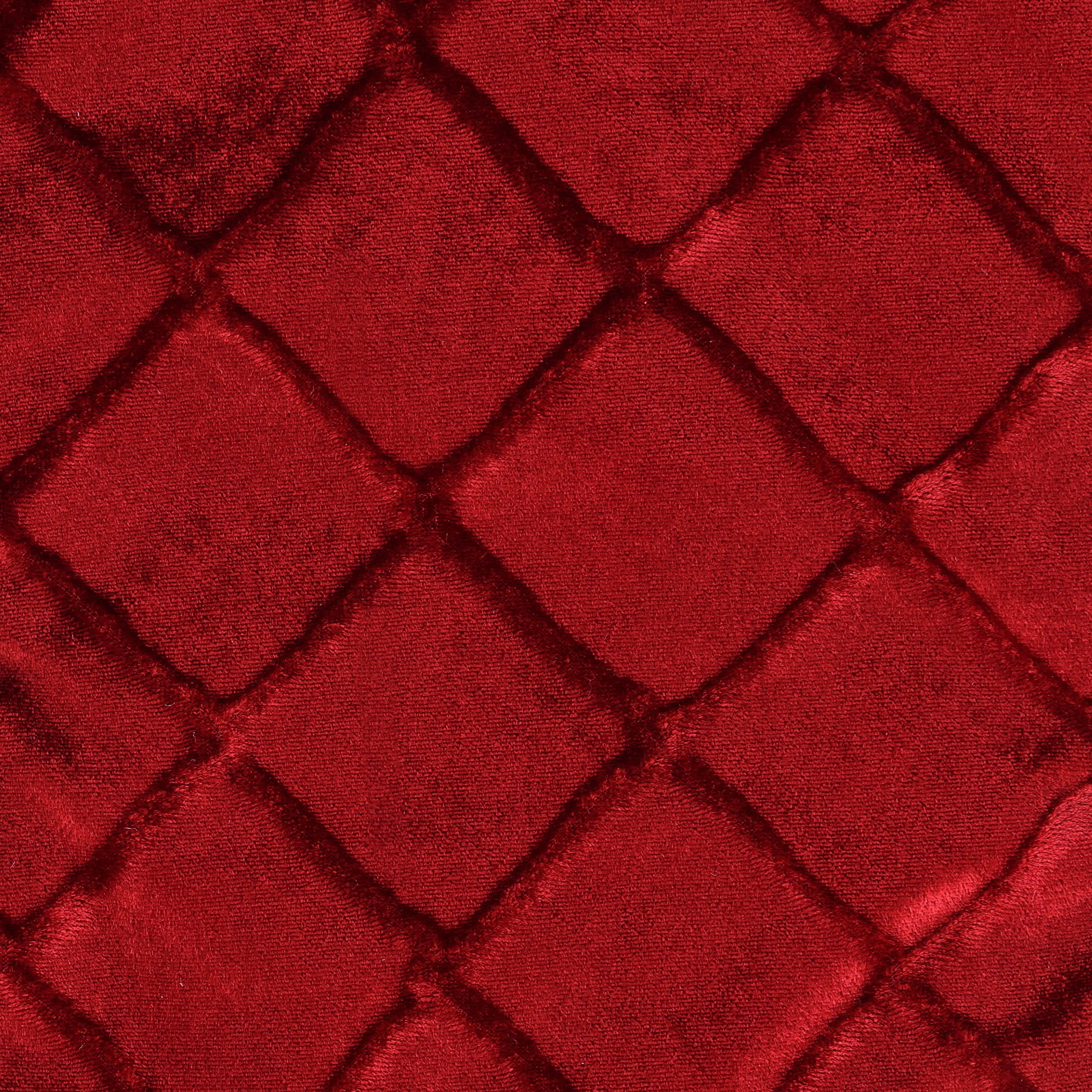Embossed Diamond Pattern Christmas Stocking, Red, 17", by Holiday Time