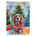thumbnail image 1 of Carolines Treasures DAC3451CHF 40 x 28 Po Unisexe Anglais Cocker Spaniel Noël Polyester Maison Drapeau, 1 of 1
