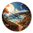 thumbnail image 2 of Designart "Seaside Getaway I" Nautical & Beach Oversized Wall Clock, 2 of 5