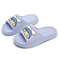 thumbnail image 6 of Womens Cute Cartoon Slide Sandals - EVA Foam Comfortable Platform Thick Sole Funny Face Beach Pool Summer Lounge Slippers Sky Blue,Size 5.5-7, 6 of 6