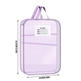 thumbnail image 3 of Mlkoz School Items, L-shaped Subject Bag Subject Classification Bag Transparent Mesh File Bag Zipper Style Large Opening Student Exam Tote Bag, Birthday Gifts, 3 of 5