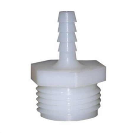 lasco 19-9501 male hose thread adapter barb fitting with 1/4-inch barb and 3/4-inch male hose thread, nylon