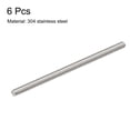 thumbnail image 2 of Uxcell M8 x 160mm 304 Stainless Steel Fully Threaded Rod Right Hand Threads 6 Pack, 2 of 4
