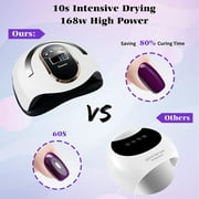 COWIN Gel Dryer Lamp for Manicure UV LED Nail Dryer Smart Sensor 168W Powerful Professional