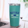 thumbnail image 3 of Buffalo Tumbler with Lids and Straws Insulated Stainless Steel Cup Water Bottle Football Gifts 20 Oz, 3 of 6
