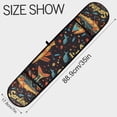 thumbnail image 3 of Yayeee Double Oven Mitt Kitchen Heat Resistant Baking 35" x7" Quilted Glove, Black Sardines Pattern, 3 of 6