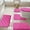 Pink#8, variant on 5-Piece Foam Bath Mat Set Soft Non- Bathroom Rugs Washable-Dry Toilet Mats 16x24in,16x20in,15x17in Dark Colors