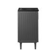 thumbnail image 3 of Sink Vanity Cabinet, Grey Gray Black, Wood, Hotel Bedroom Bathroom, Modern Contemporary HB34061, 3 of 10