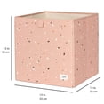 thumbnail image 4 of 3 Sprouts Recycled Fabric Storage Cube Box Container Organizer - Clay Terrazzo, 4 of 5