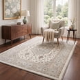 thumbnail image 5 of GENIMO 5'x7' Soft Vintage Diamond Area Rug for Living Room, Machine Washable Non Slip Low Pile Rug for Bedroom Dining Room, MEDINA, 5 of 5