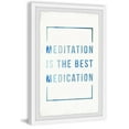 thumbnail image 2 of Marmont Hill Meditation Is The Best Medication Framed Wall Art, 24.00" x 1.50", 2 of 6