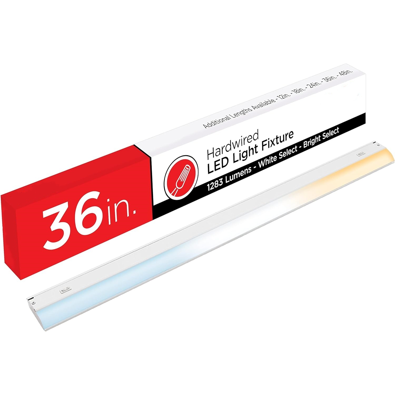 36 inch Hardwired Under Cabinet Lights, 3 Color Settings - 2700K/4000K/5000K - Warm White, Cool White, and Daylight, Under Cabinet Lighting, Dimmable Under Counter Lights for Kitchen
