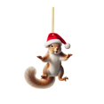 thumbnail image 3 of WUJGXI Santa Hat Christmas Ornament Unique Festive Design Xmas Tree Home Party Decor Creative Animal‑Theme Holiday Tree Decoration, 3 of 5