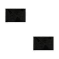 thumbnail image 4 of kurtrusly Table Mat Dining Pad Place Heating-resistance Fine Workmanship Anti-sliding Simple Style Multipurpose Washable Black 2Set, 4 of 6