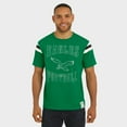 thumbnail image 4 of Men's Darius Rucker Collection by Fanatics Kelly Green Philadelphia Eagles Distressed Throwback Shoulder Stripe T-Shirt, 4 of 5