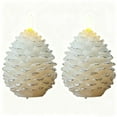 thumbnail image 2 of Hogar y jardín, Decoración navideña, Lámpara de vela con forma de piña (2 piezas), Lámpara de vela, 2 of 2
