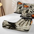 thumbnail image 4 of Manfei Cartoon Skull Quilt Full,Autumn Pumpkin Pattern Halloween Full Bedspread Sets,3 Pieces,1 Coverlet and 2 Pillowcases, 4 of 7