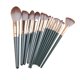 thumbnail image 2 of 14 brochas de maquillaje portátiles para sombras de ojos premium para novias, mejores amigas y adultos. Varilla verde, 2 of 9