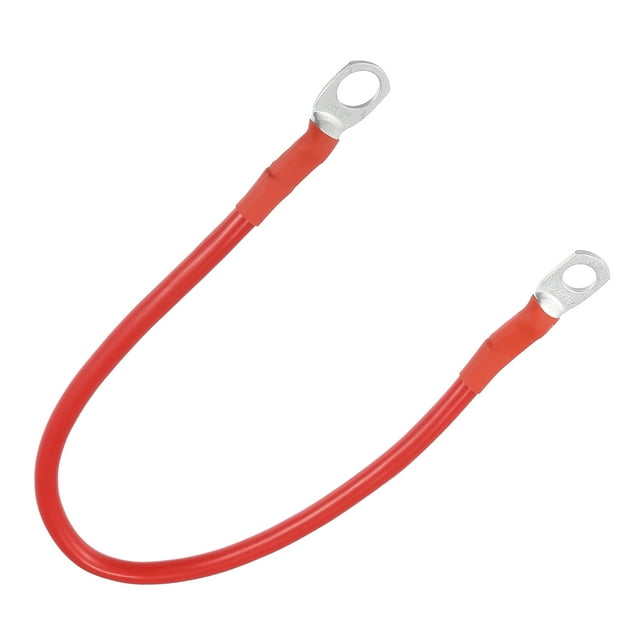 Car Marine Battery Inverter Cable 5/16"-3/8" 1ft Battery Copper Wire Red