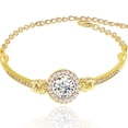 thumbnail image 1 of Brazalete de joyería Brazalete versátil para mujer Brazalete de diamantes con destellos de temperamento simple Brazalete de circón Joyas - Oro oso de fresa Electrónica, 1 of 5