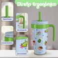 thumbnail image 3 of Magma Life Termo Acero Inoxidable para Niños Mini Flip 532 ml (18 oz), Doble Pared, Tapa Antiderrames con Popote, Mantiene Frío y Caliente, 3 of 7