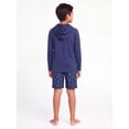 thumbnail image 3 of Ocean Gear Boys Long Sleeve Hooded Rash Guard Swim Top, Sizes 4-18, 3 of 4
