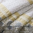 thumbnail image 3 of Cotton Bedding Set 9 Piece Cotton Percale Comforter Set Yellow Queen,Bed In A Bag, 3 of 18