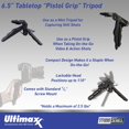 thumbnail image 2 of Mini Trípode Ultimaxx 16 cm para DSLR y Mirrorless, 2 of 8