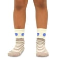 thumbnail image 2 of Teehee Socks Women's Non-Slip Stripes Cotton Crew Socks, (6-Pack), 2 of 7