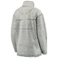 thumbnail image 3 of Women's Gray Kansas City Chiefs Sherpa Quarter-Zip Pullover Jacket, 3 of 5