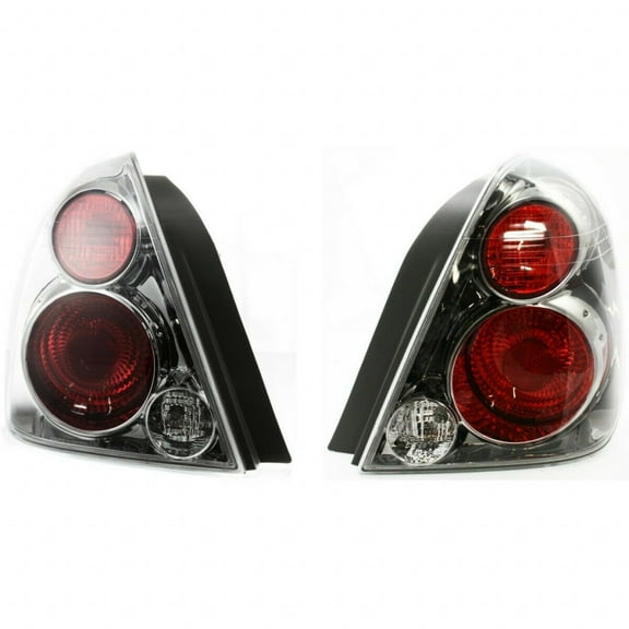 For Nissan Altima Tail Light 2005 2006 Pair Driver and Passenger Side DOT Certified Chrome Trim For NI2800164, NI2801164 | 26555-ZB025, 26550-ZB025