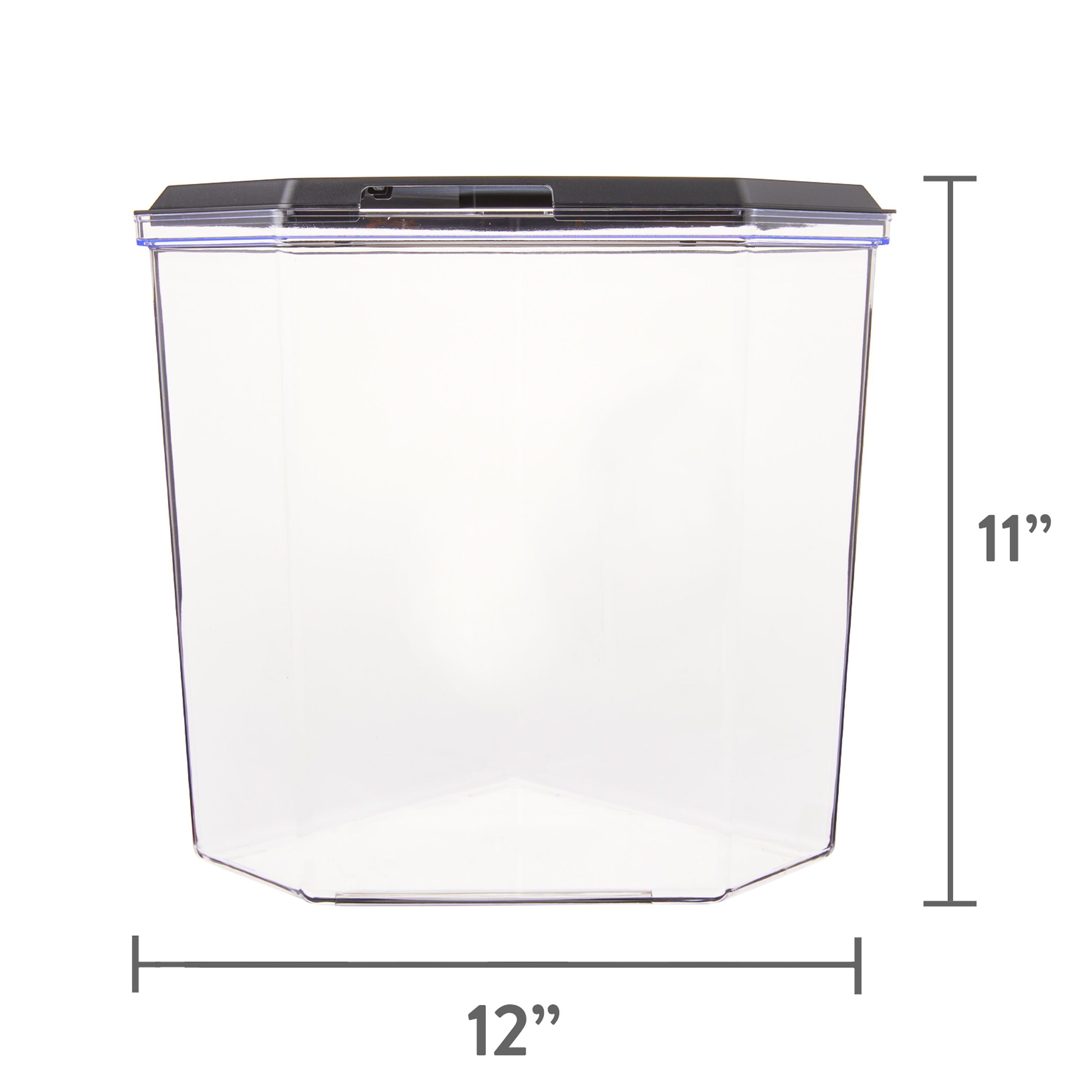 Aqua Culture  2.5 Gallon  Plastic Aquarium , Black, 12.23''L x 9.16"W x 11.22''H