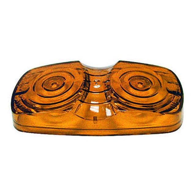 Double Bulls-Eye Clearance Marker Replacement Lens, Amber