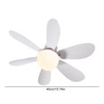 thumbnail image 3 of Ventilador Techo LED Enchufe E27 Control Remoto Con Extensor () Blanco, 3 of 3