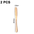 thumbnail image 2 of Magic Butter Knife Spreader and Curler, Curl Your Butter with Ease Different WaysRose Gold, 2 of 5