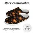 thumbnail image 6 of Xecao Halloween With Pumpkins Print Cotton Slippers Fuzzy Warm Cozy Slippers Non Slip House Slippers For Indoor Outdoor Cotton Slippers House Slippers-13, 6 of 7