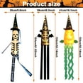 thumbnail image 2 of DYstyle Halloween String Lights Party Yard Decoration Horror Ghost Clothes Wizard Hat Bat Pumpkin Skeleton Skeleton Decor Party Supplies, 2 of 2