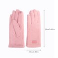 thumbnail image 3 of Glisme Winter Gloves Thermal For Cold Weather Riding Skiing Sports Windproof Touchscreen Ski Gloves Black, 3 of 4